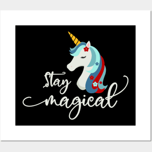 Christmas Unicorn: Stay Magical Posters and Art